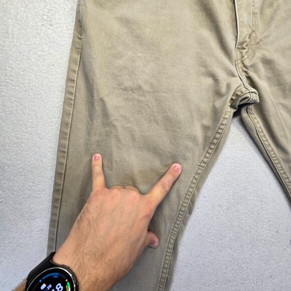 Levis 559 Jeans Mens 33x32 Relaxed Fit Straight Leg Khaki 100% Cotton Tan *33x30 - Picture 13 of 14